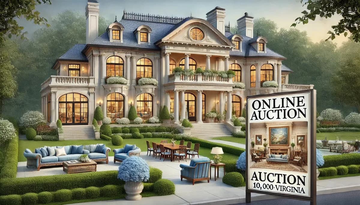 $4 Million "Royal Princess" McLean Mansion Downsizing Online Auction - 10,000 SF of Luxury — featured auction photograph