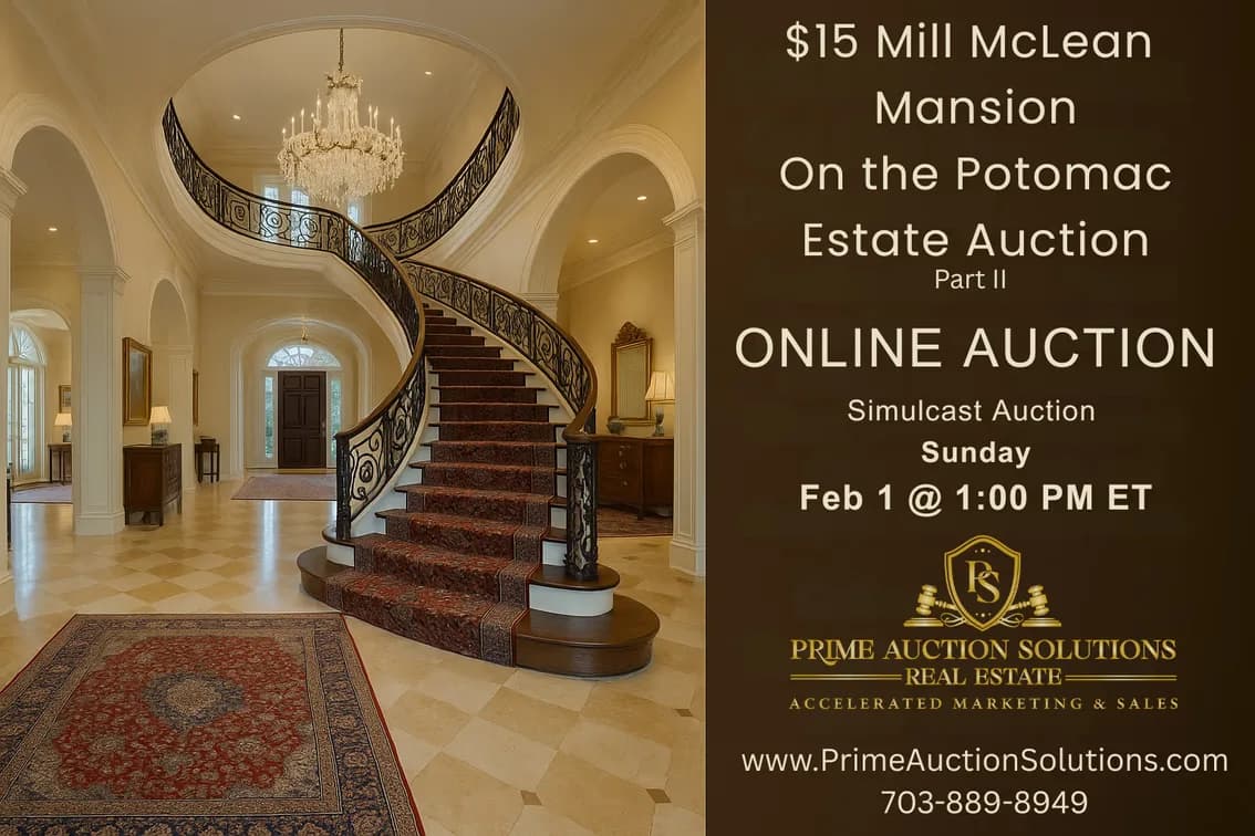 $15 Million | Part 2 | McLean Mansion on the Potomac | Online Estate Auction — auction photograph 2