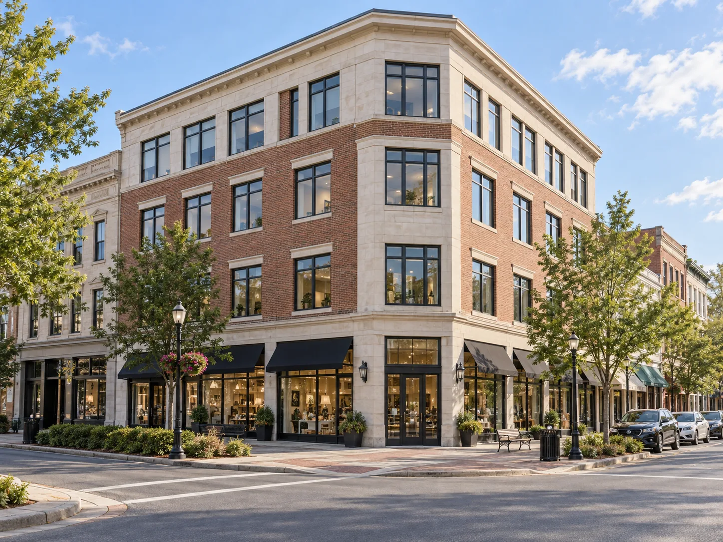 Illustrative mixed-use commercial property